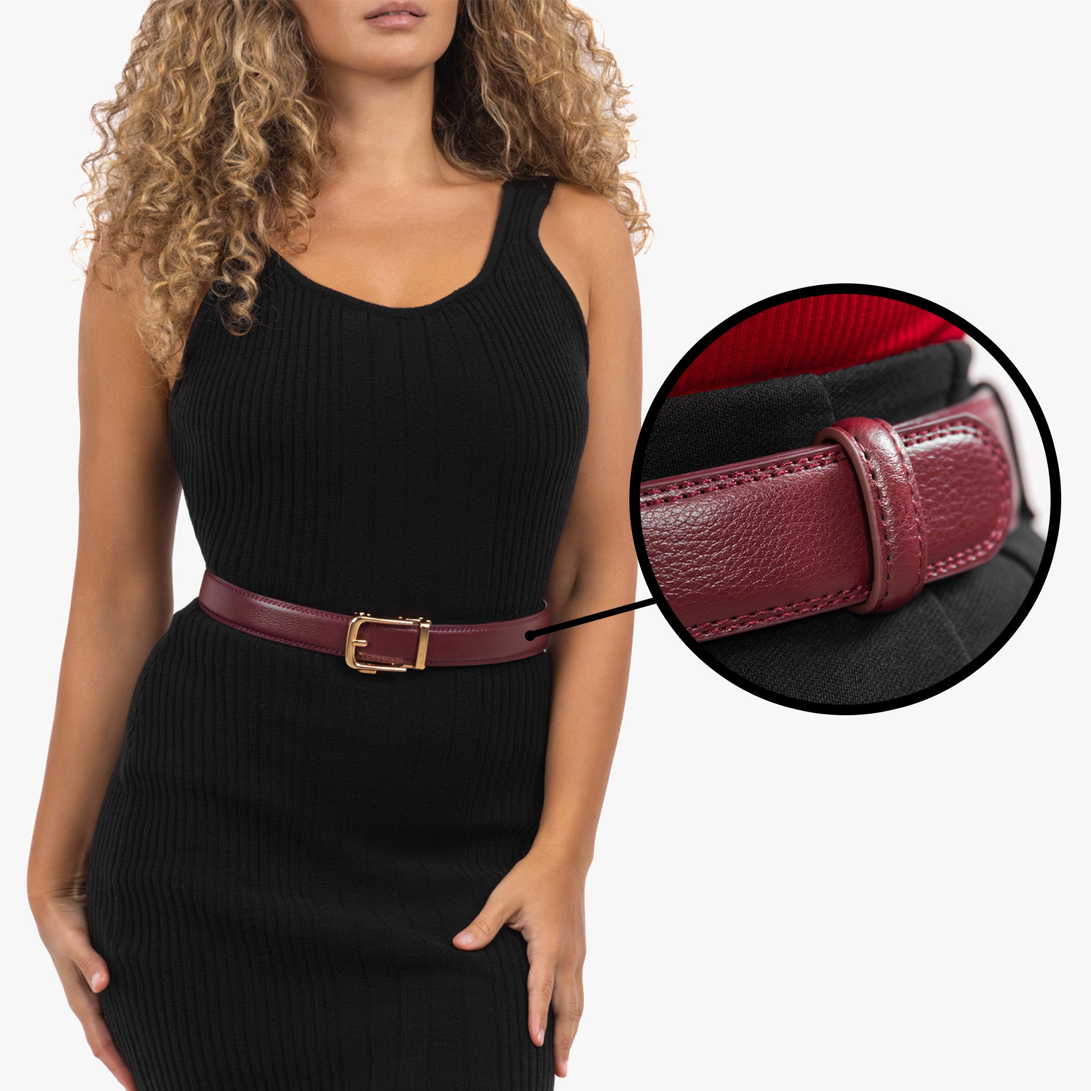 Classic Belt - Bordeaux (vegan)