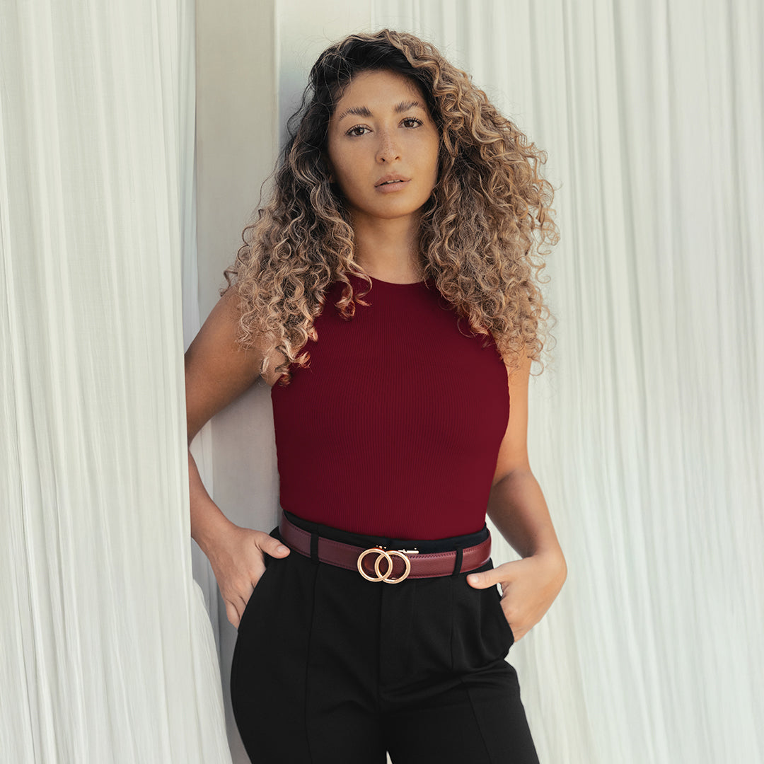 Modern Belt - Bordeaux