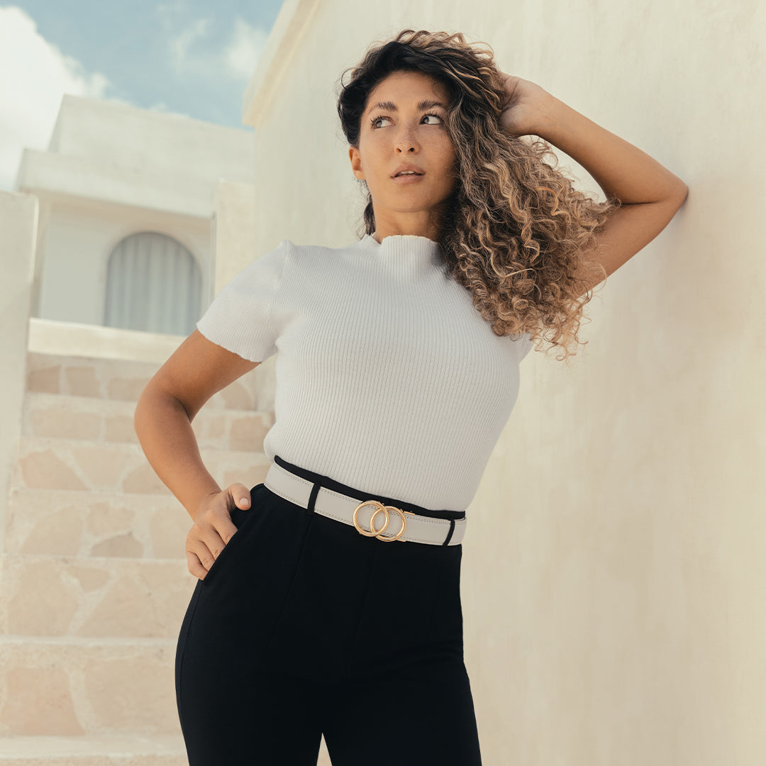 Modern Belt – Bianca (vegan)