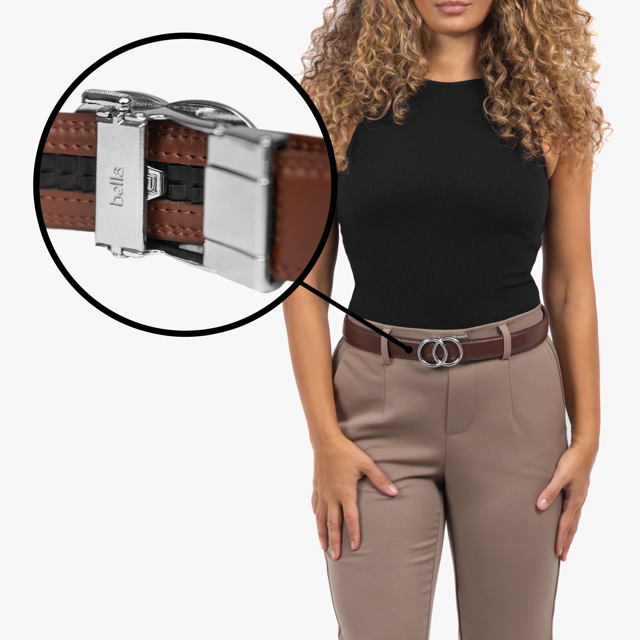 Modern Belt - Marrone (vegan)