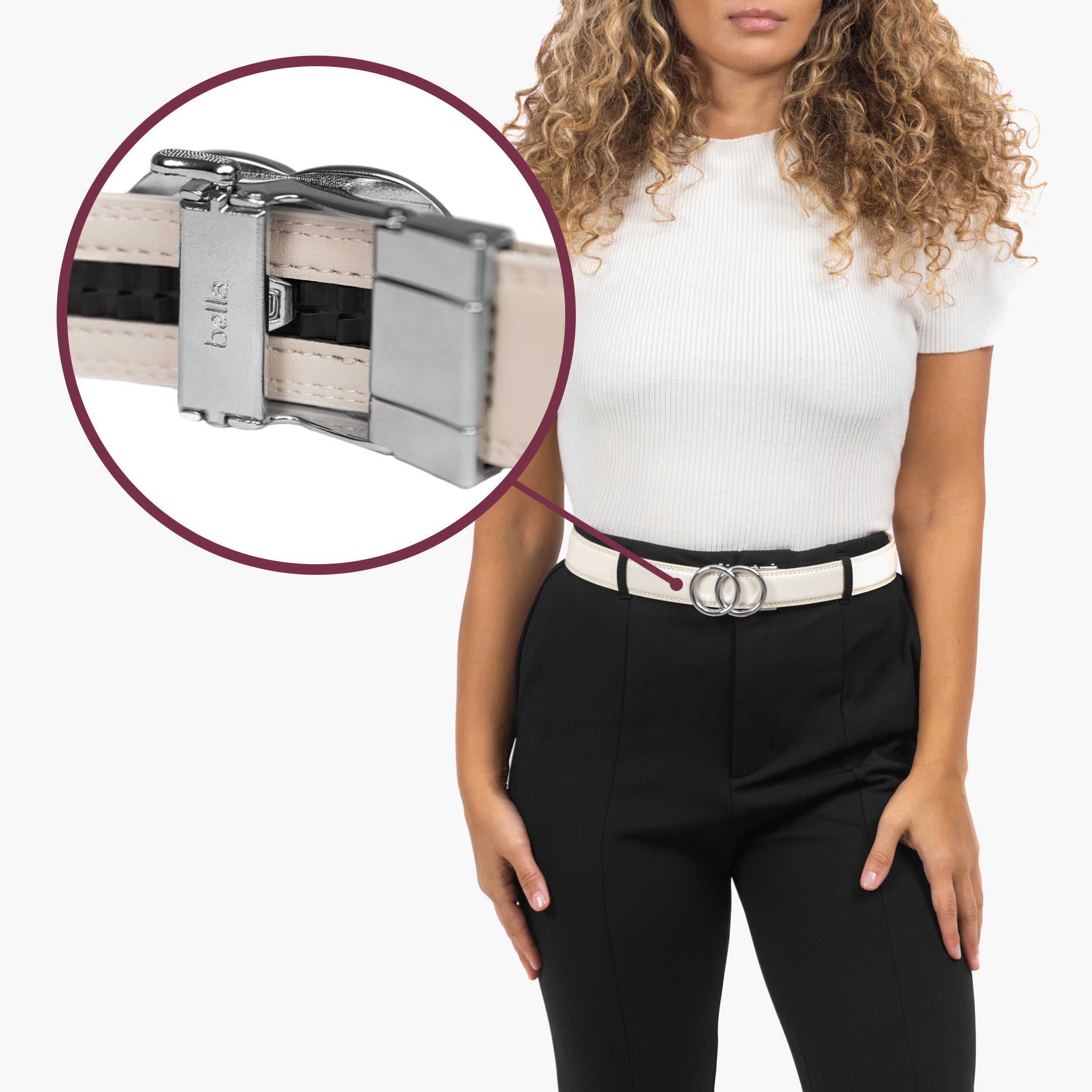 Modern Belt – Bianca (vegan)