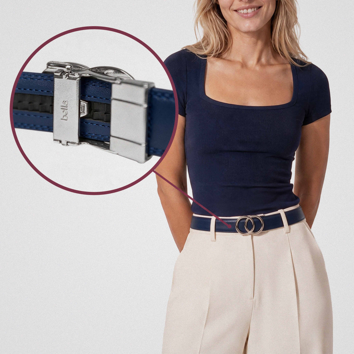 Modern Belt - Blu Navy