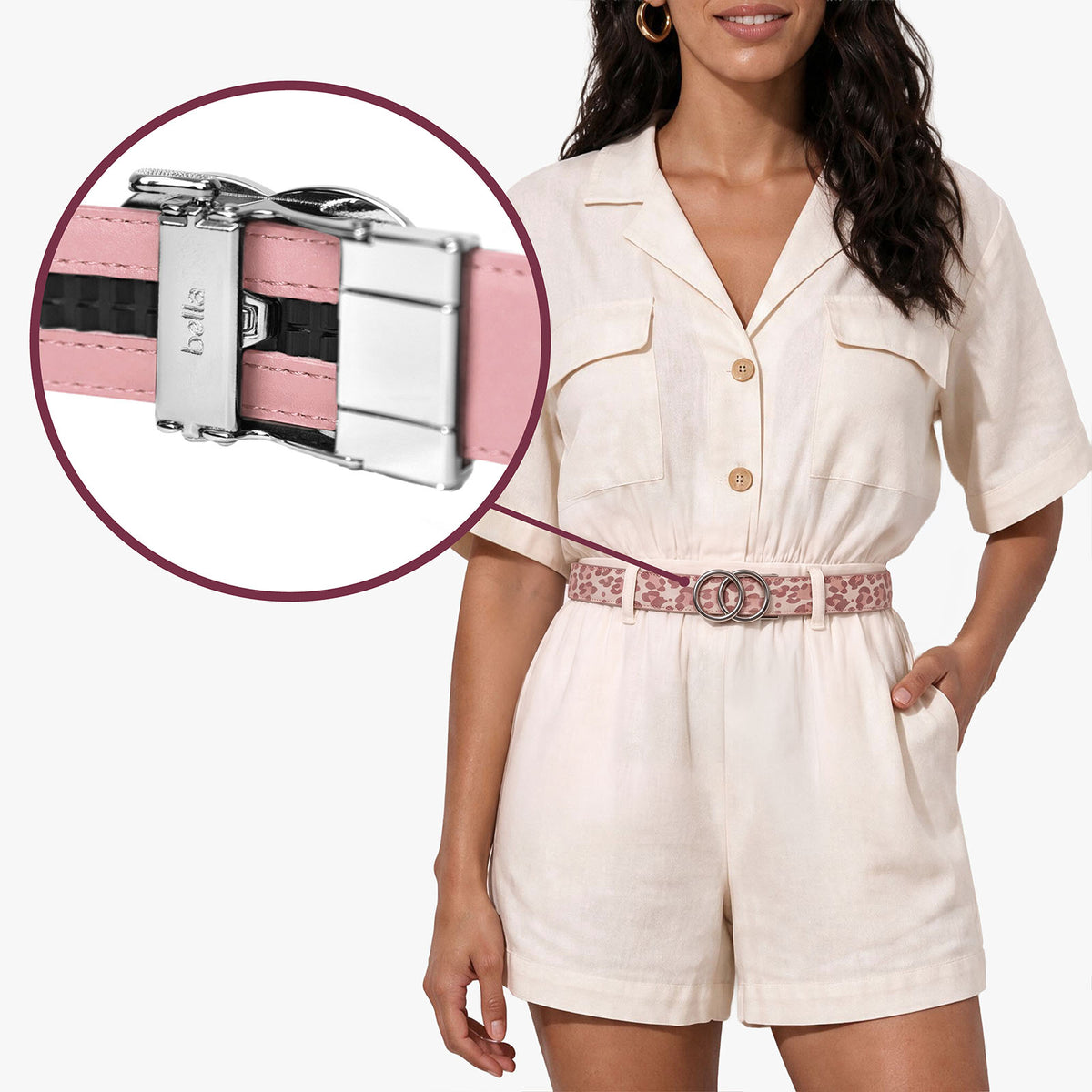 Modern Belt - Leopardo Rosa