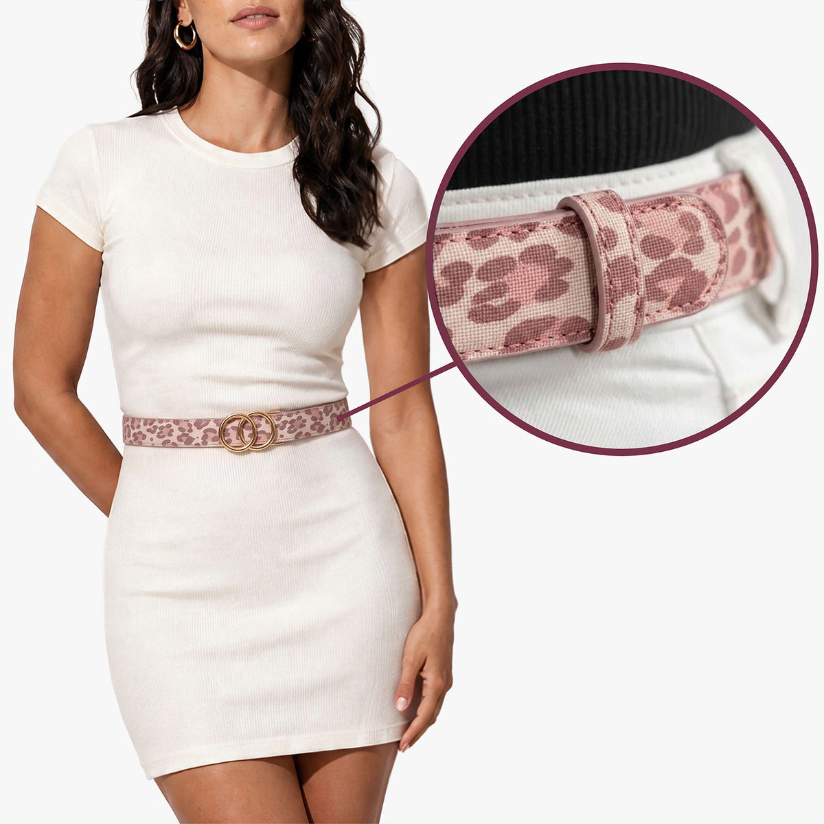 Modern Belt - Leopardo Rosa
